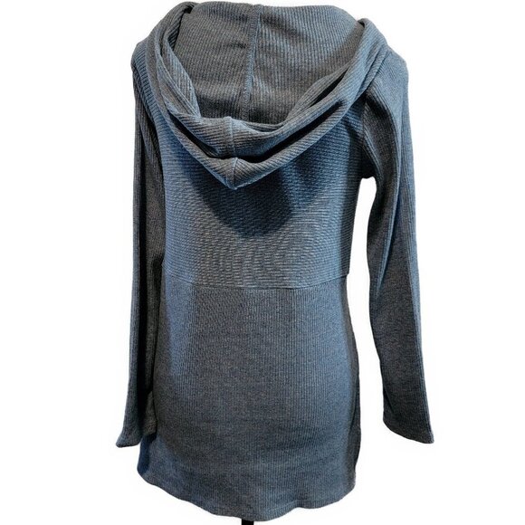 J. Jill Blue Tunic Top with Hood - XS Petite - Picture 3 of 3